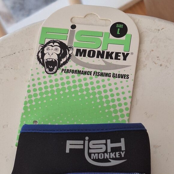 Fish Monkey THE CRUSHER ROYAL Performance Fishing Glove UPF 50+ ONE GLOVE size L - Picture 6 of 7
